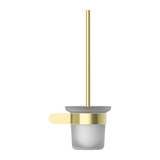 Nero Bianca Toilet Brush Holder - Brushed Gold