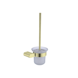 Nero Bianca Toilet Brush Holder - Brushed Gold