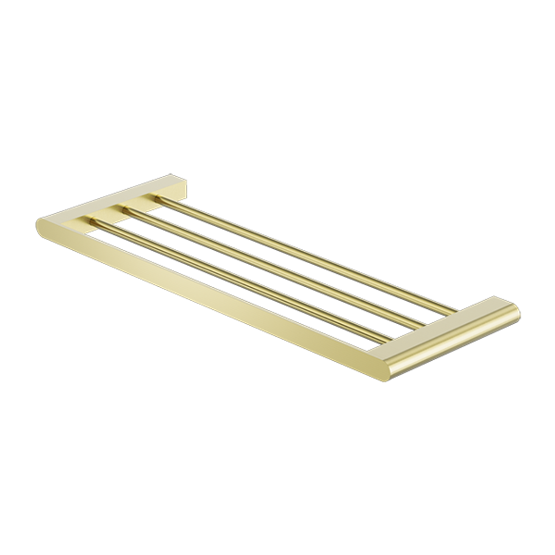 Nero Bianca Towel Rack - Brushed Gold