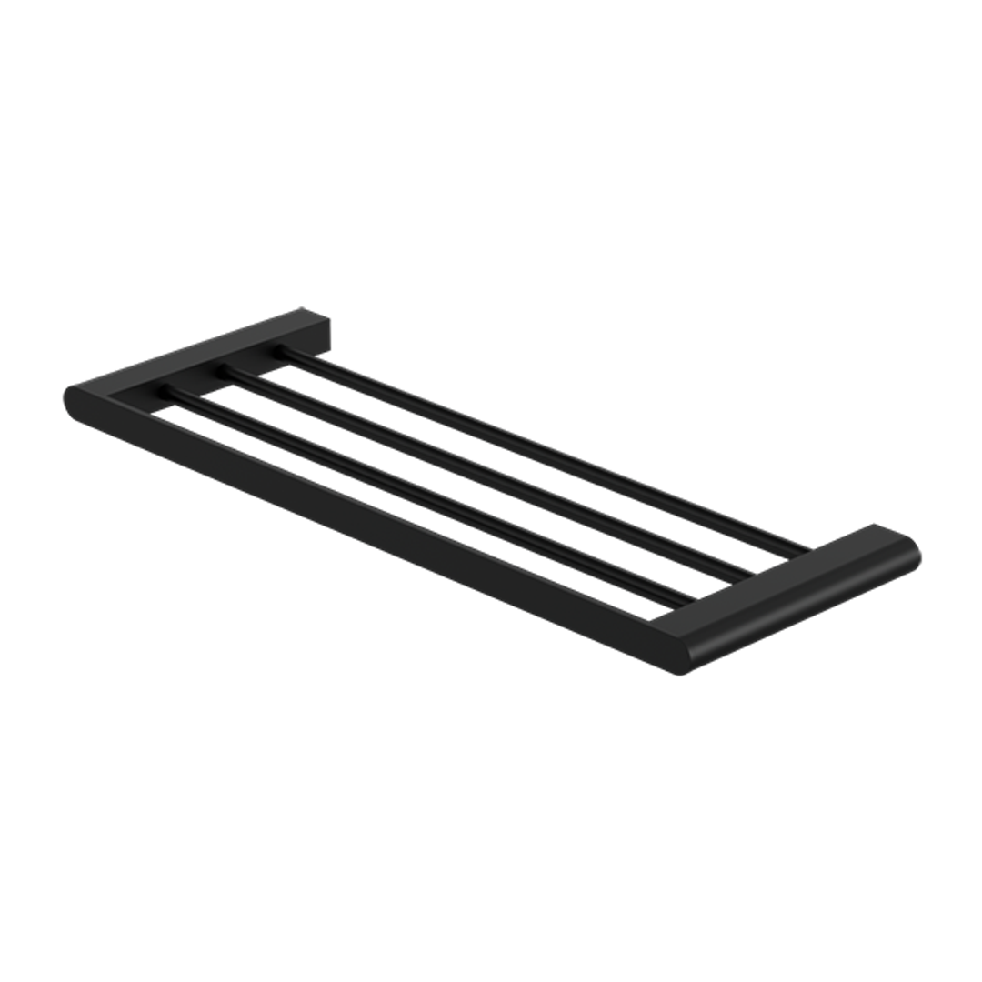 Nero Bianca Towel Rack - Matte Black