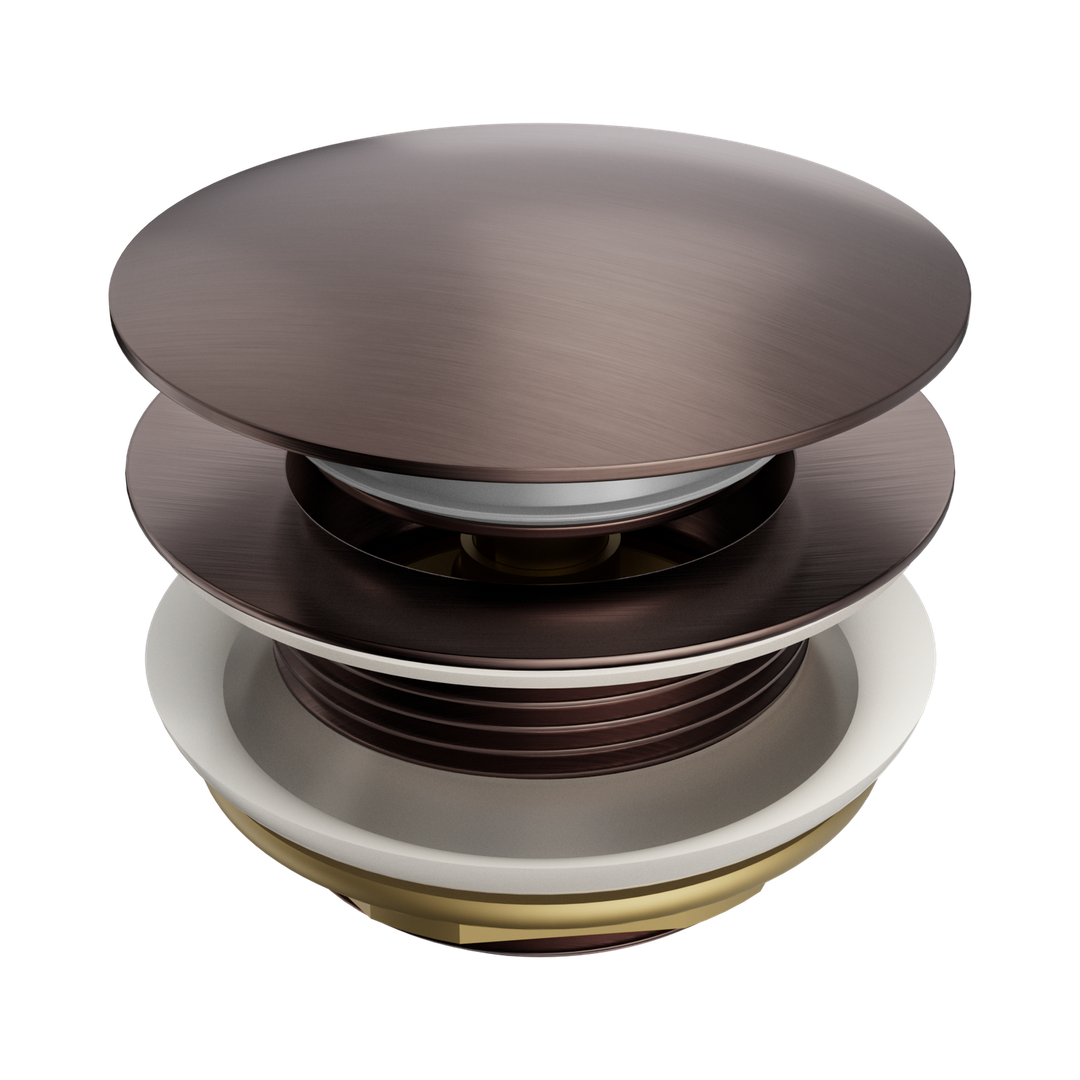 Nero Short Pop Up Bath Waste 40Mm - Brushed Bronze