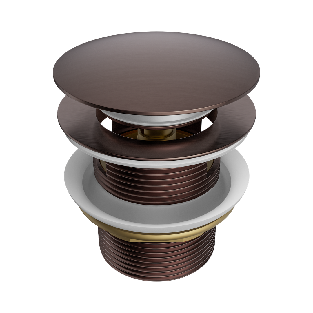 Nero Pop Up Bath Waste 40Mm With Overflow - Brushed Bronze