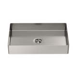 Nero Opal Rectangle Stainless Steel Basin - Brushed Nickel
