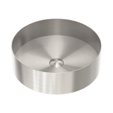 Nero Opal Round 400Mm Stainless Steel Basin - Brushed Nickel