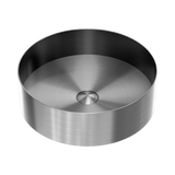 Nero Opal Round 400Mm Stainless Steel Basin - Graphite