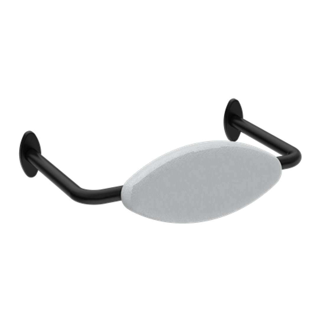 Nero Mecca Care Dda Toilet Backrest - Matte Black