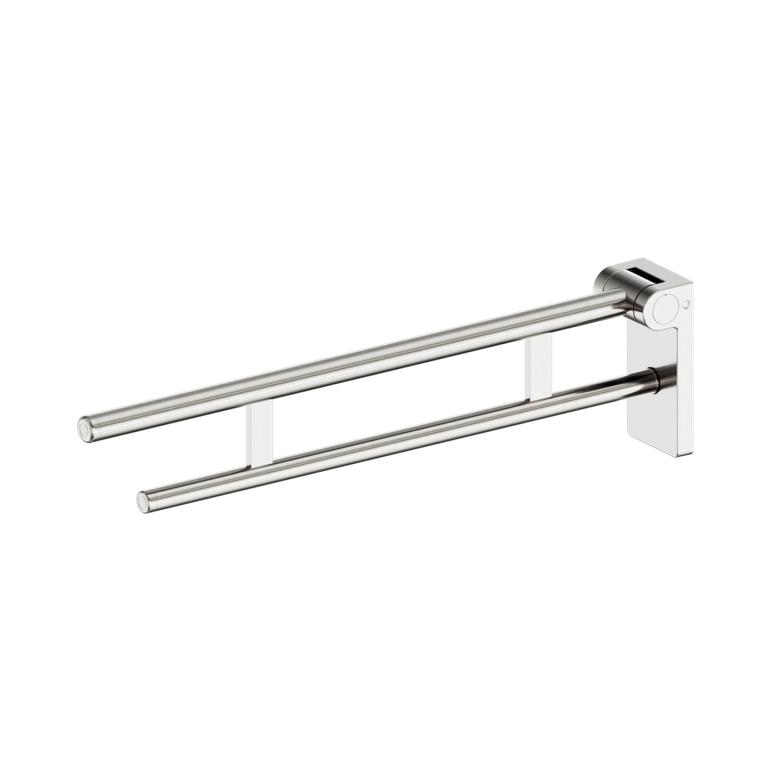 Nero Mecca Care Foldable Toilet Support Arm - Brushed Nickel