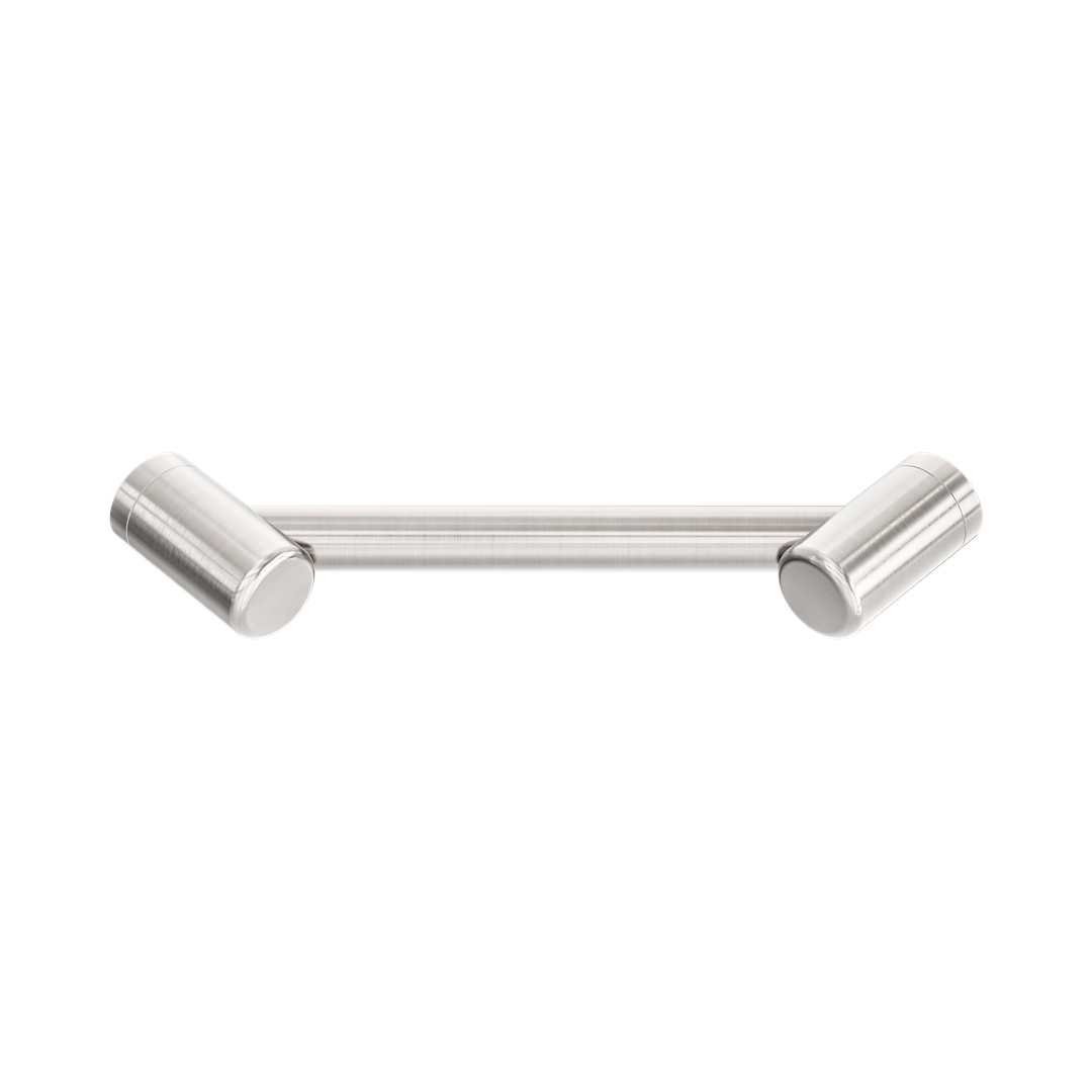 Nero Mecca Care 25mm Footrest Corner Grab Rail 215mm - Brushed Nickel