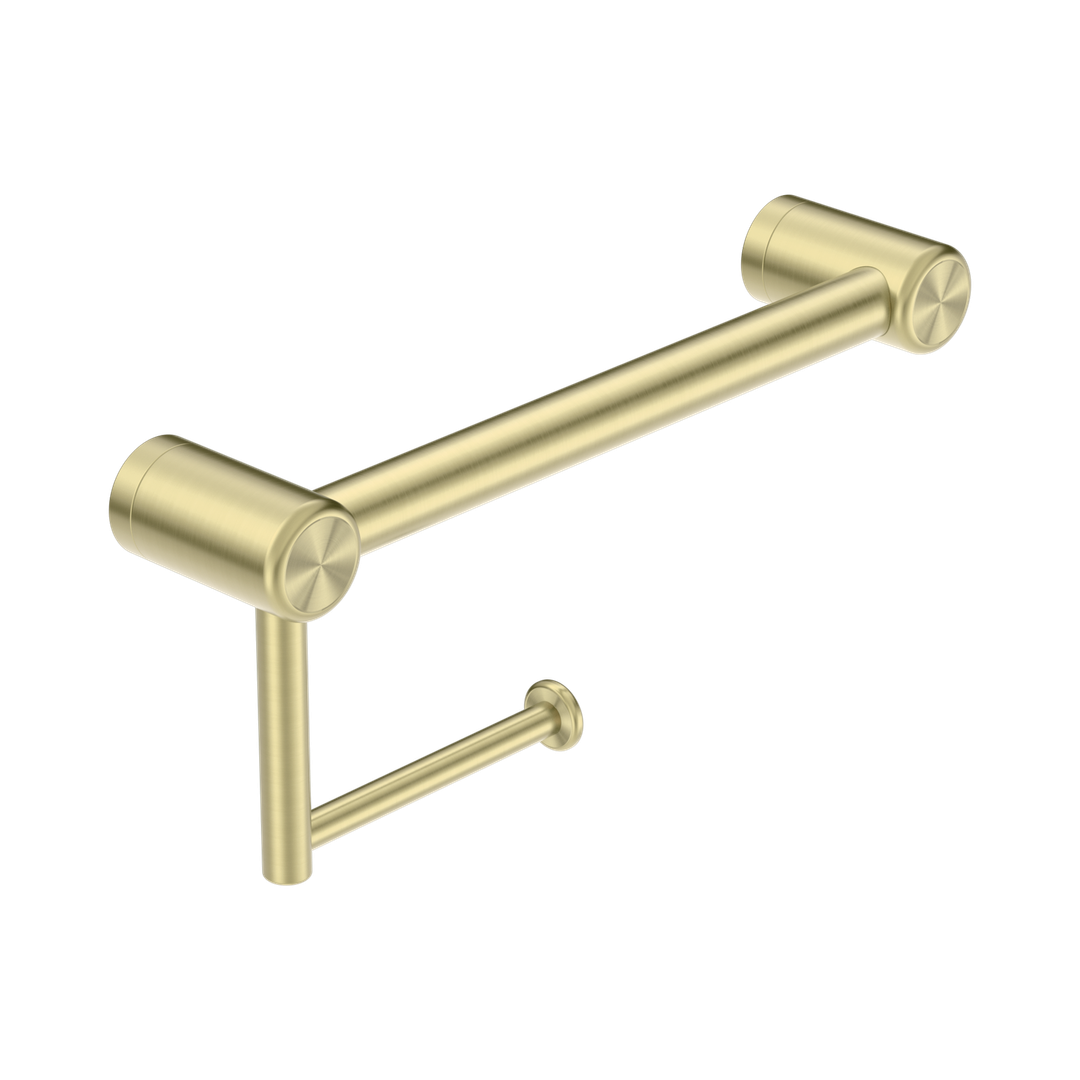 Mecca Care 25mm Nero Toilet Roll Rail 300mm - Brushed Gold