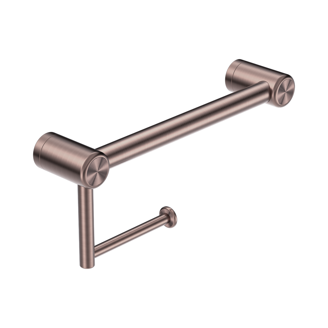Mecca Care 25mm Nero Toilet Roll Rail 300mm - Brushed Bronze