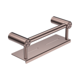 Mecca Care 25mm Nero Grab Rail With Shelf 300mm - Brushed Bronze