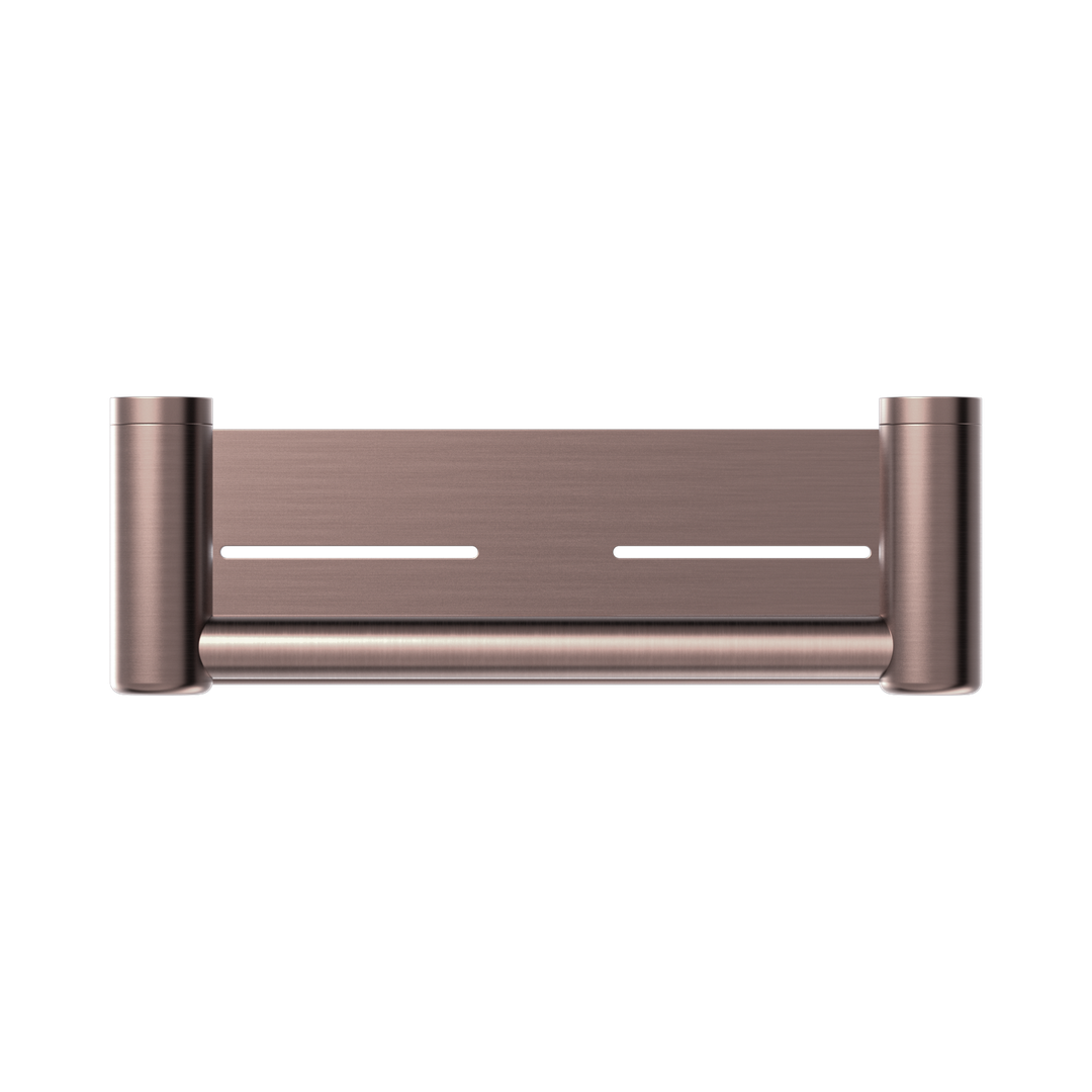 Mecca Care 25mm Nero Grab Rail With Shelf 300mm - Brushed Bronze