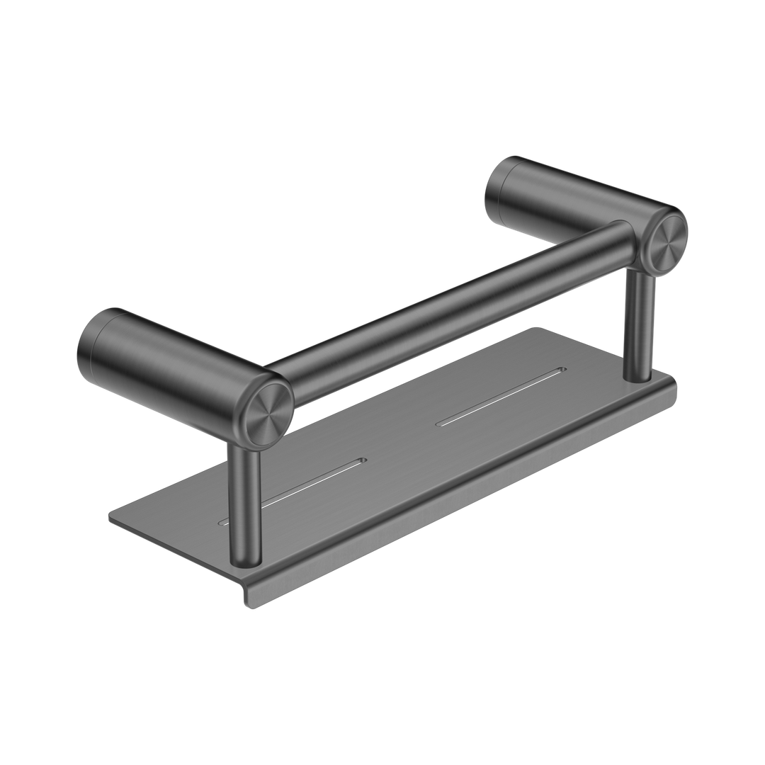 Mecca Care 25mm Nero Grab Rail With Shelf 300mm - Gun Metal