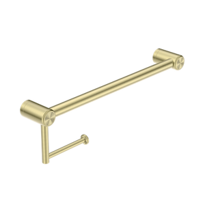 Nero Mecca Care 25mm Toilet Roll Rail 450mm - Brushed Gold