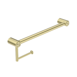 Nero Mecca Care 25mm Toilet Roll Rail 450mm - Brushed Gold