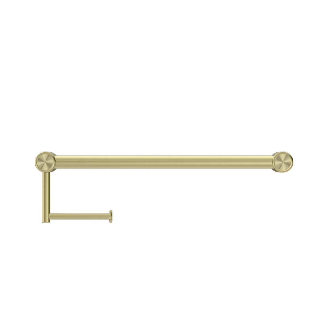 Nero Mecca Care 25mm Toilet Roll Rail 450mm - Brushed Gold