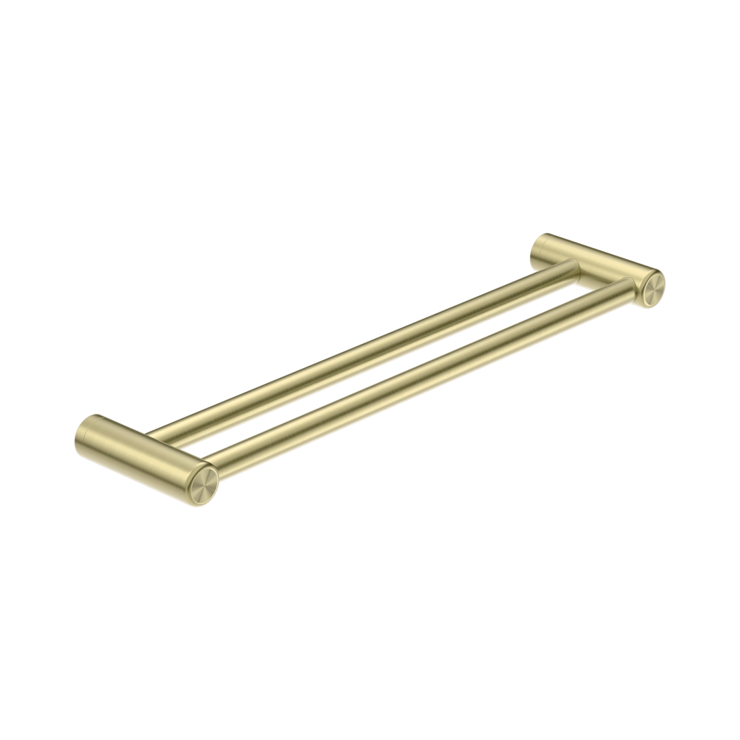 Mecca Care 25mm Double Nero Towel Grab Rail 600mm - Brushed Gold