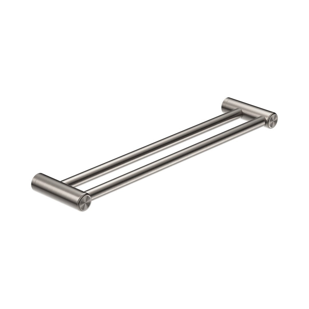 Mecca Care 25mm Double Nero Towel Grab Rail 600mm - Brushed Nickel
