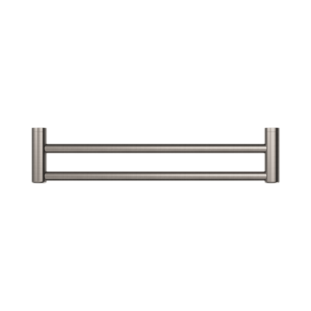 Mecca Care 25mm Double Nero Towel Grab Rail 600mm - Brushed Nickel