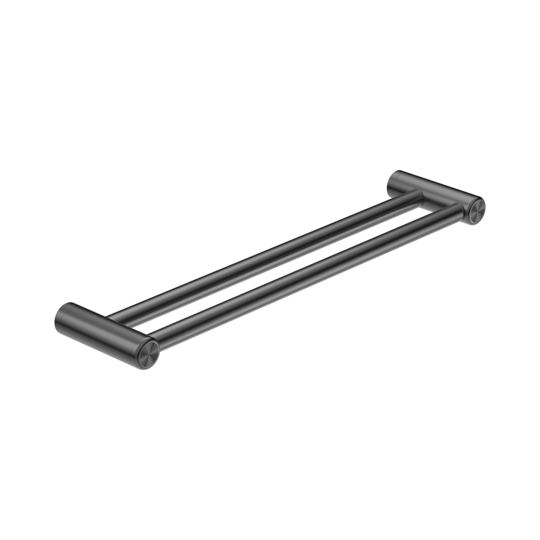 Mecca Care 25mm Double Nero Towel Grab Rail 600mm - Gun Metal