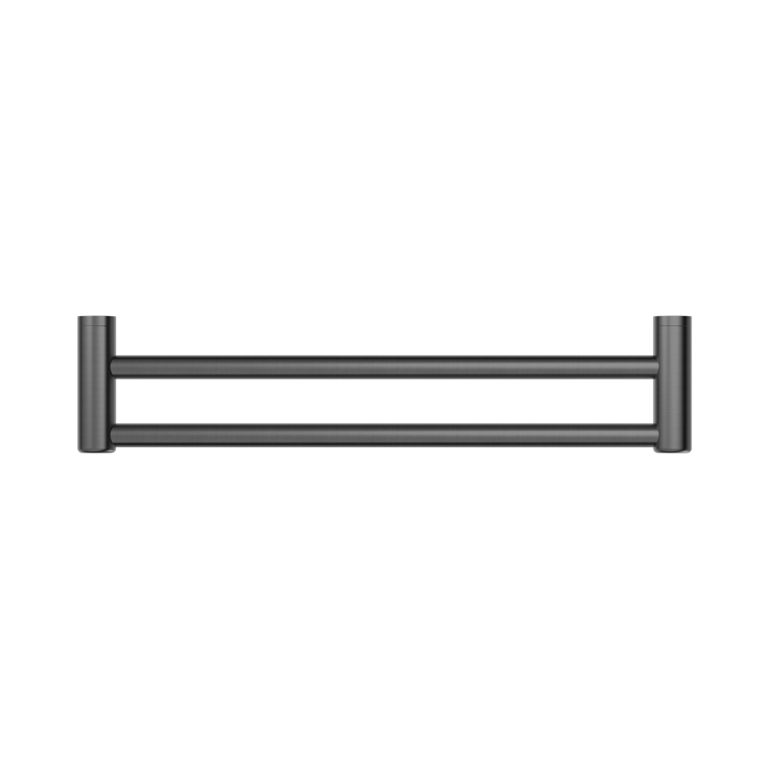 Mecca Care 25mm Double Nero Towel Grab Rail 600mm - Gun Metal