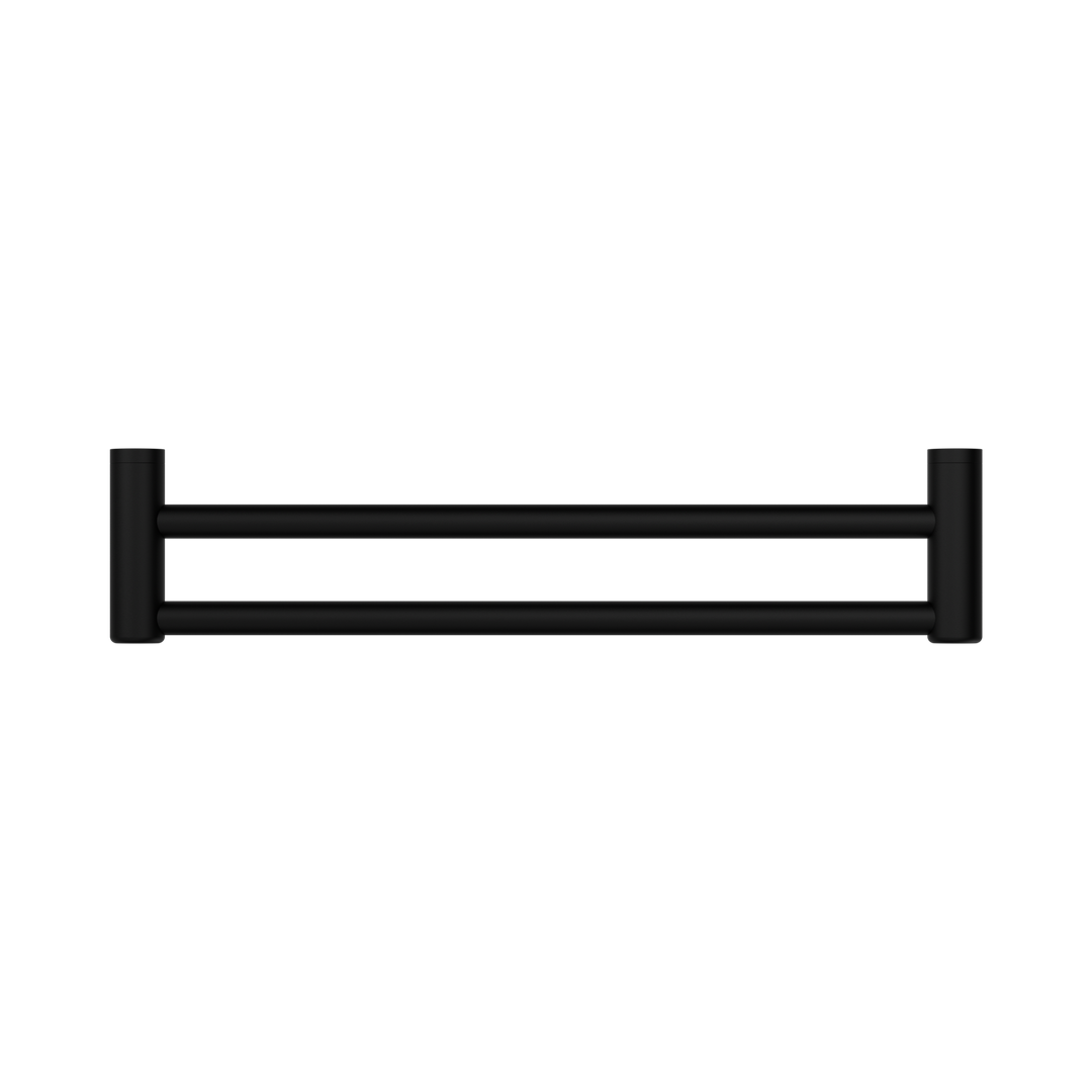 Mecca Care 25mm Double Nero Towel Grab Rail 600mm - Matte Black