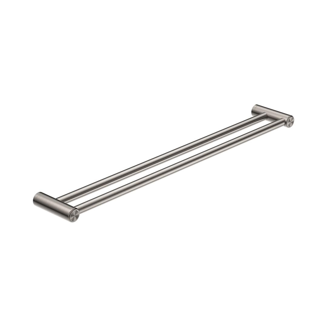 Mecca Care 25mm Double Nero Towel Grab Rail 900mm - Brushed Nickel