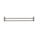 Mecca Care 25mm Double Nero Towel Grab Rail 900mm - Brushed Nickel