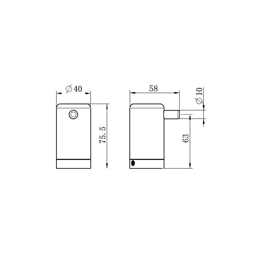 Mecca Care 25mm Nero Wall Hook - Matte Black