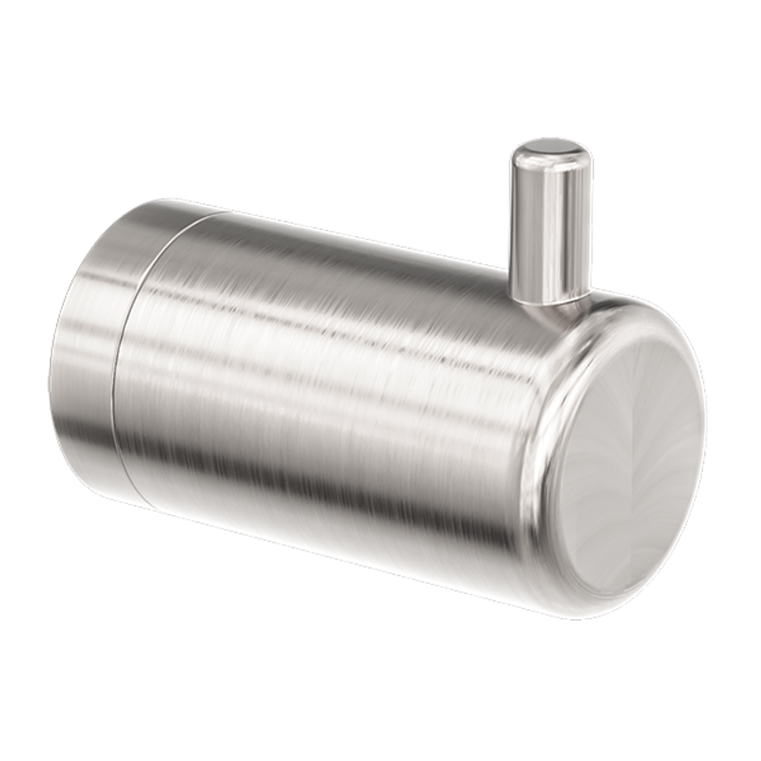 Nero Mecca Care 25mm Wall Hook - Brushed Nickel