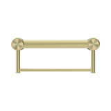 Mecca Care 32mm Grab Rail With Nero Towel Holder 300mm - Brushed Gold