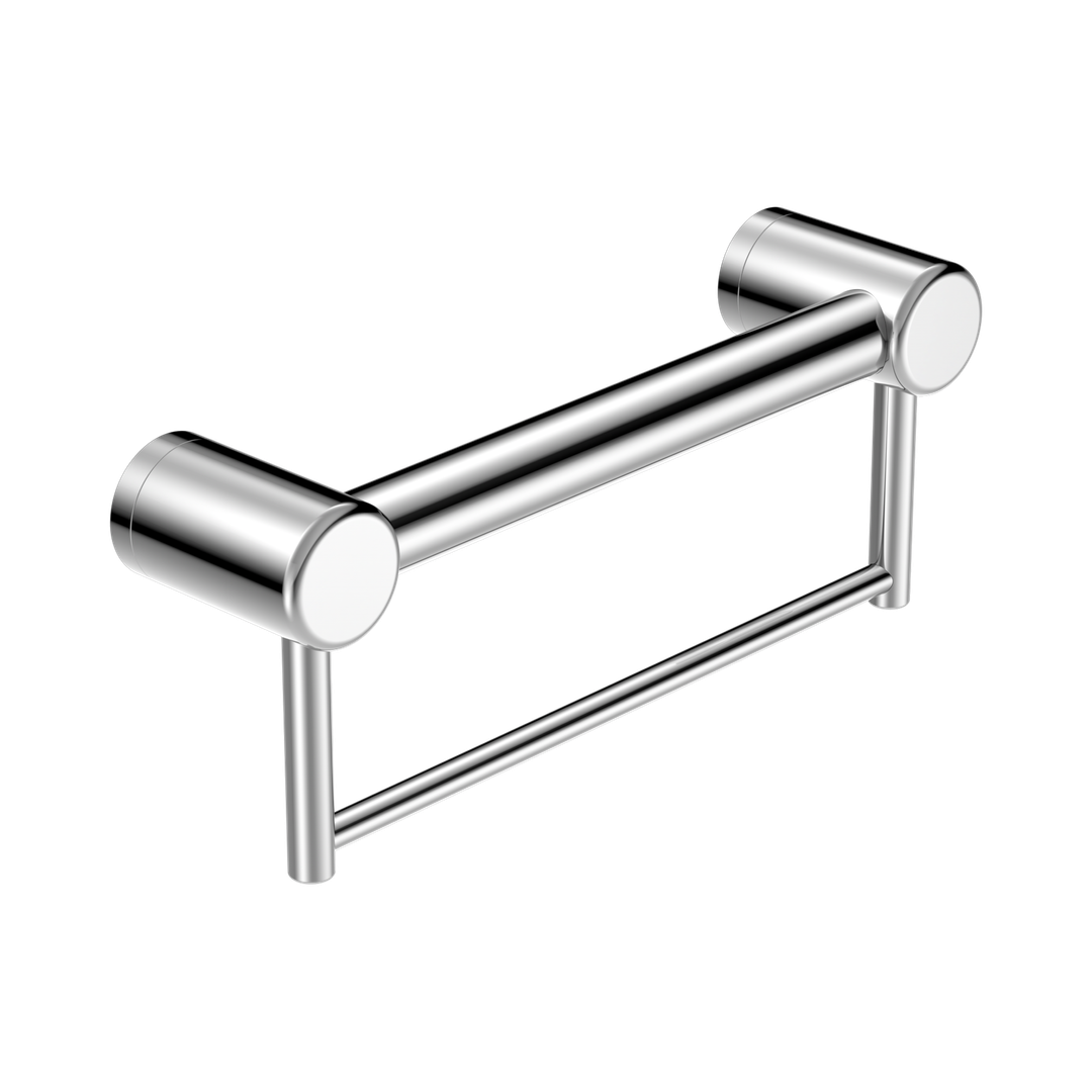 Mecca Care 32mm Grab Rail With Nero Towel Holder 300mm - Chrome