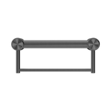 Mecca Care 32mm Grab Rail With Nero Towel Holder 300mm - Gun Metal