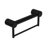 Mecca Care 32mm Grab Rail With Nero Towel Holder 300mm - Matte Black