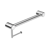 Nero Mecca Care 32mm Grab Rail With Toilet Roll Holder 450mm - Chrome