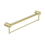 Nero Mecca Care 32mm Grab Rail With Towel Holder 600mm - Brushed Gold