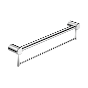 Nero Mecca Care 32mm Grab Rail With Towel Holder 600mm - Chrome
