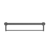 Nero Mecca Care 32mm Grab Rail With Towel Holder 600mm - Gunmetal