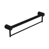 Nero Mecca Care 32mm Grab Rail With Towel Holder 600mm - Matt Black