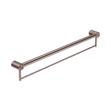 Mecca Care 32mm Grab Rail With Nero Towel Holder 900mm - Brushed Bronze