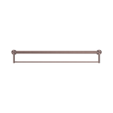 Mecca Care 32mm Grab Rail With Nero Towel Holder 900mm - Brushed Bronze