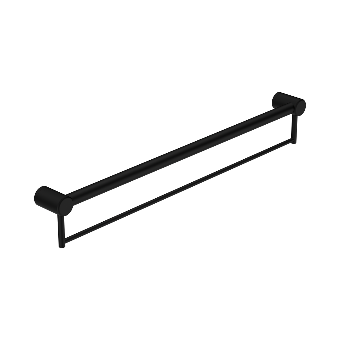 Mecca Care 32mm Grab Rail With Nero Towel Holder 900mm - Matte Black