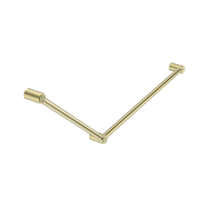 Nero Mecca Care 32mm Dda Grab Rail Set 45 Degree 750X900mm - Brushed Gold