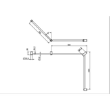 Nero Mecca Care 32mm Dda Toilet Grab Rail Set 45 Degree 750X965X1025mm - Matt Black