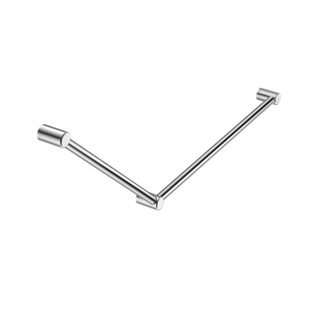 Nero Mecca Care 32mm Dda Grab Rail Set 45 Degree 750X900mm - Chrome