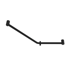 Nero Mecca Care 32mm Ambulant 45 Degree Bent Tube Grab Rail 450X650mm - Matt Black