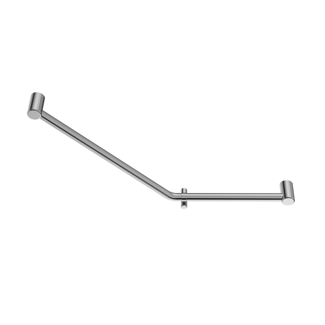 Nero Mecca Care 32mm Ambulant 45 Degree Bent Tube Grab Rail 450X650mm - Chrome