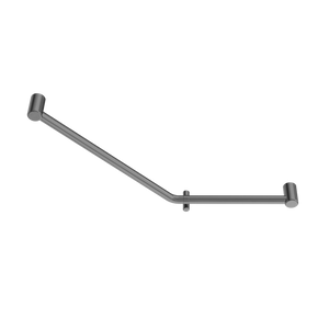 Nero Mecca Care 32mm Ambulant 45 Degree Bent Tube Grab Rail 450X650mm - Gunmetal