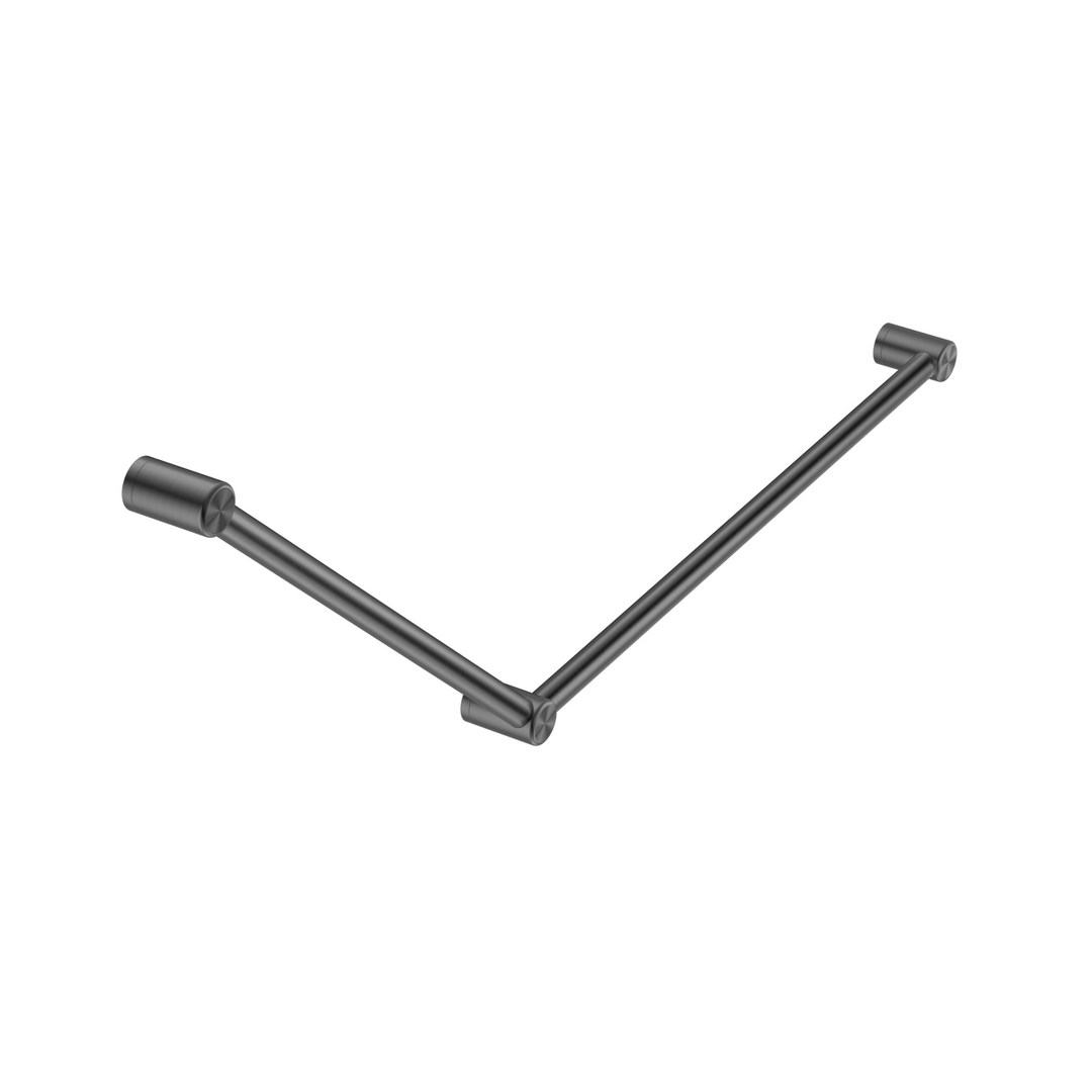 Nero Mecca Care 32mm Dda Grab Rail Set 45 Degree 750X900mm - Gunmetal