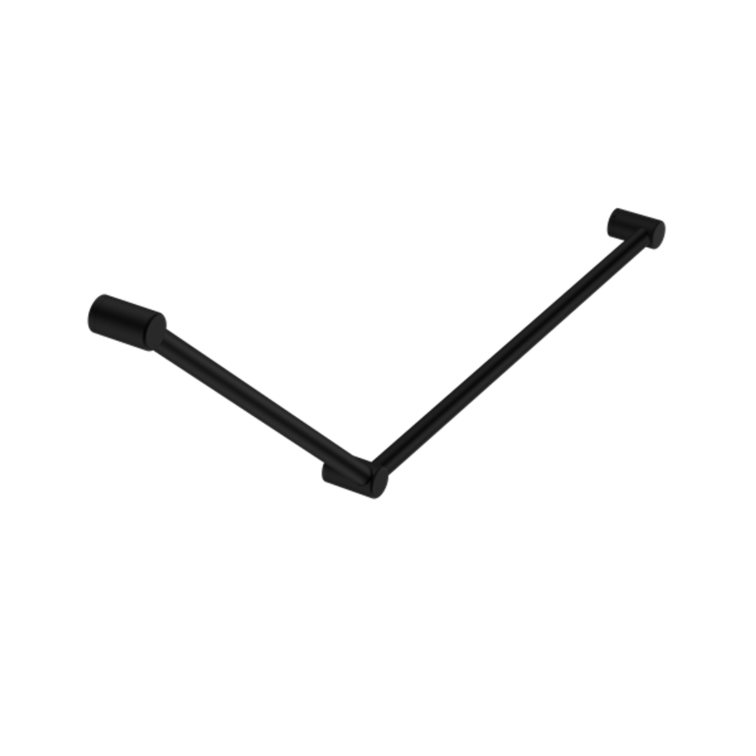 Nero Mecca Care 32mm Dda Grab Rail Set 45 Degree 750X900mm - Matte Black